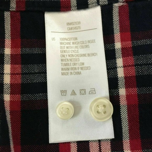 Fossil Mens M Plaid Button Down Shirt Long Sleeve Cotton - Picture 8 of 9